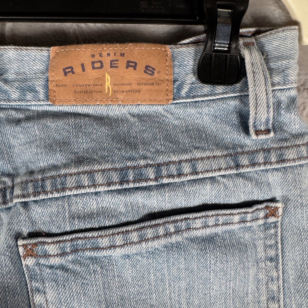 Vintage Lee Riders‎ Denim Women Light Wash Straight Leg Jeans Size 10Petite